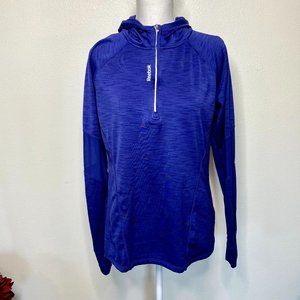 Reebok Blue Running 1/4 Zip Hoodie